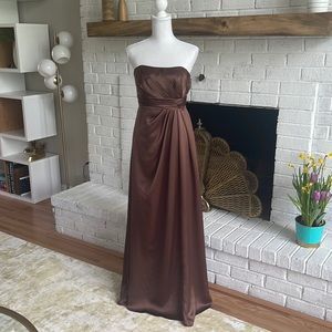 David's Bridal bridesmaid gown